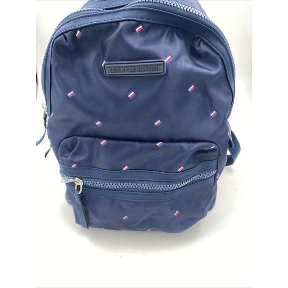 Tommy Hilfiger Handbags - TOMMY HILFIGER | Women's Backpack - Blue w/ Multiple Logos Small